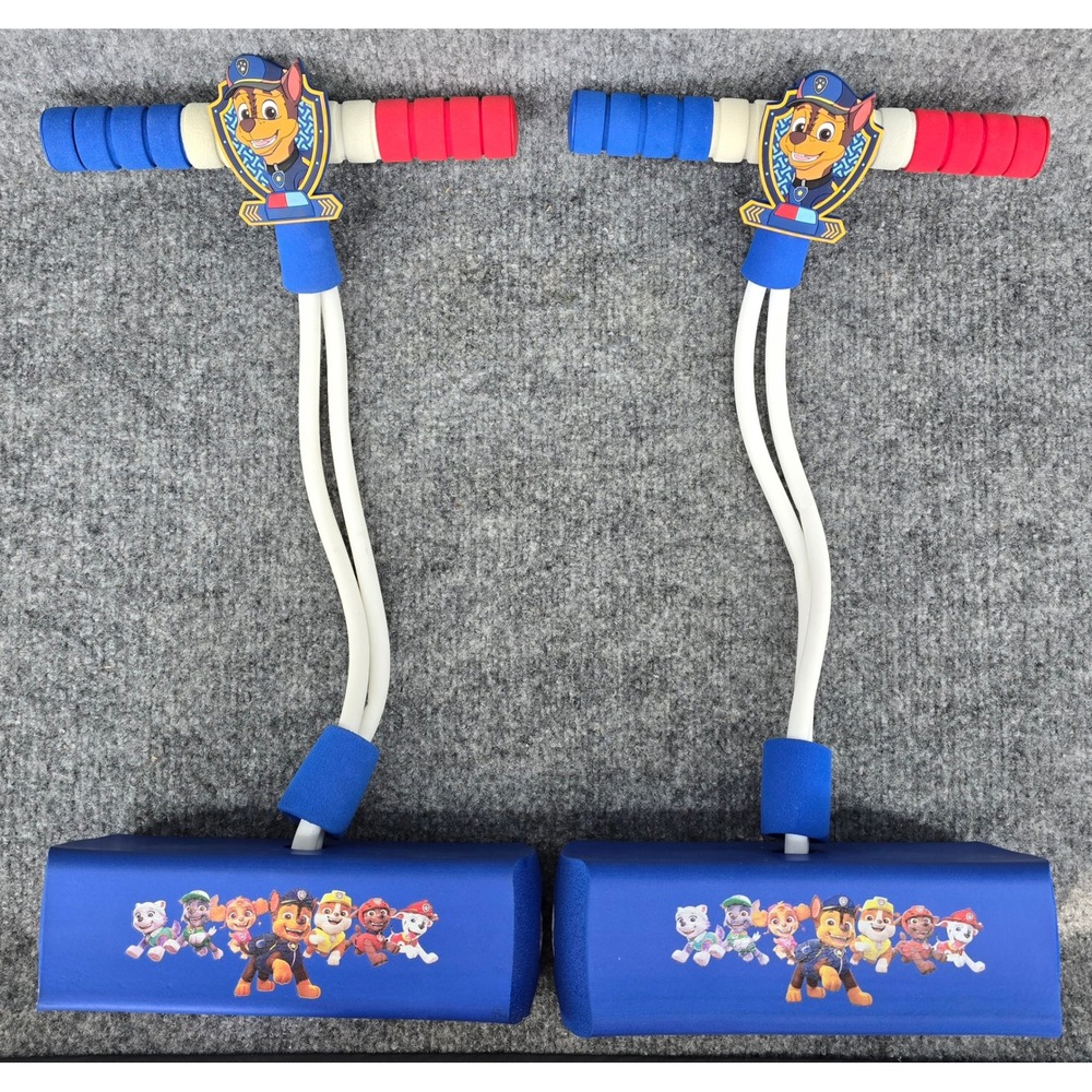 Flybar My First Foam Pogo Jumper Preschool Paw Patrol Chase Bungee Toy Set of 2
